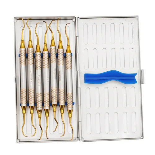 Gracey Set Gold Coated Tips 7 Pcs